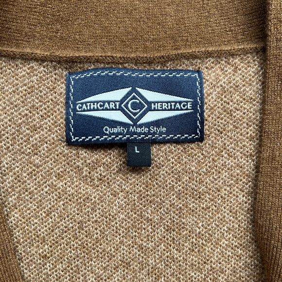 Oversized Brown Wool Vest (100% merino wool) - Picture 6 of 9